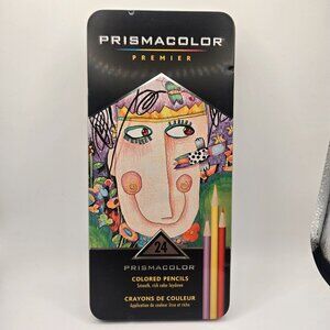 Prismacolor Premier 24-Count Colored Pencils Tin New Coloring
